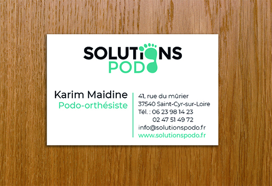 Solution Podo carte de visite