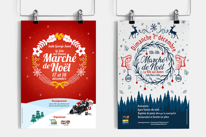 mockup marché de Noel